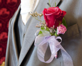 Wedding button flower